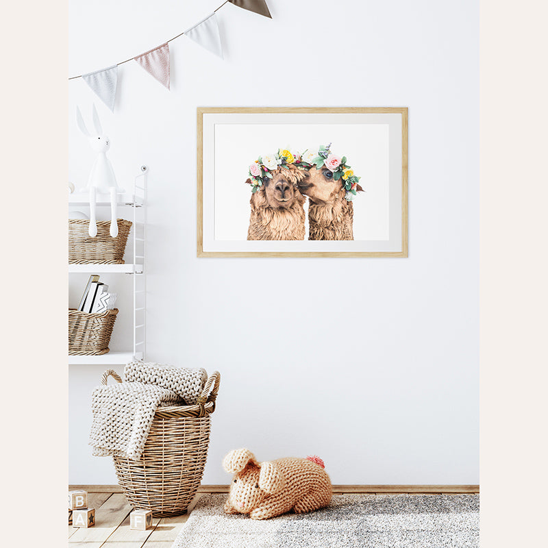 Boho Llamas / Art Print - Sisi And Seb - Art Prints Sisi And Seb