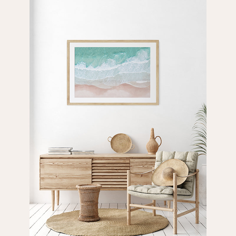 Aerial Ocean / Framed Print - Sisi And Seb - Framed Prints Sisi And Seb