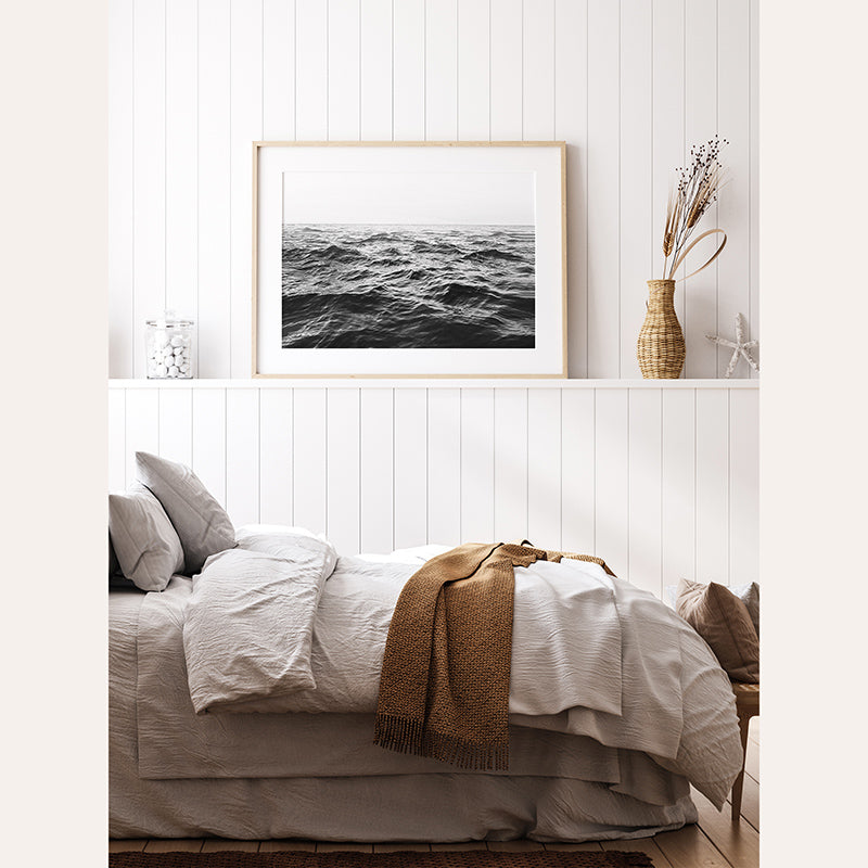 Wavy Horizon BW / Art Print - Sisi And Seb - Art Prints Sisi And Seb