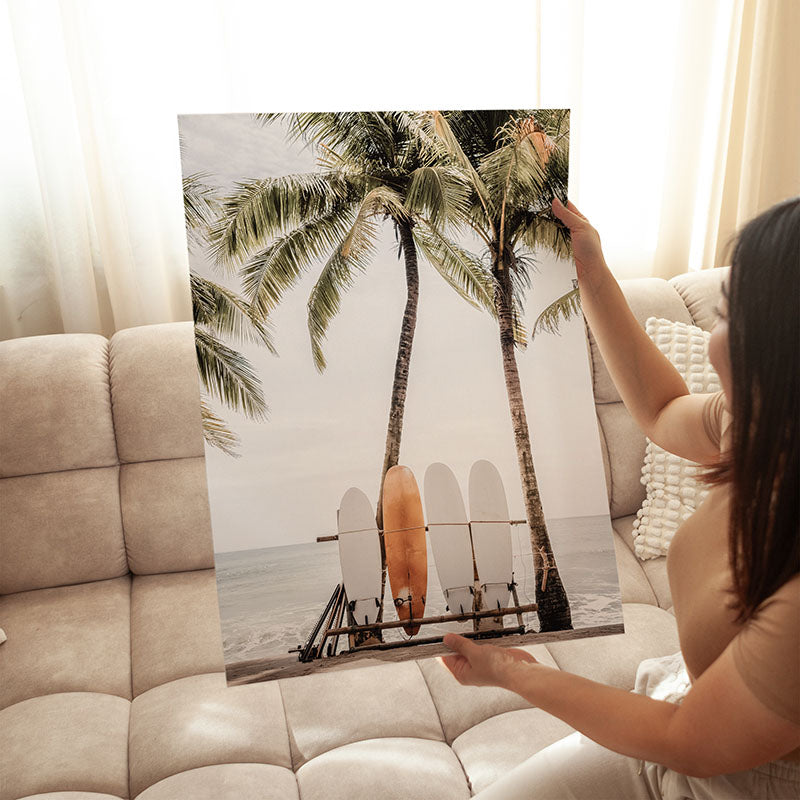 Surfing in Hawaii Vertical / Art Print - Sisi And Seb - Art Prints Sisi And Seb
