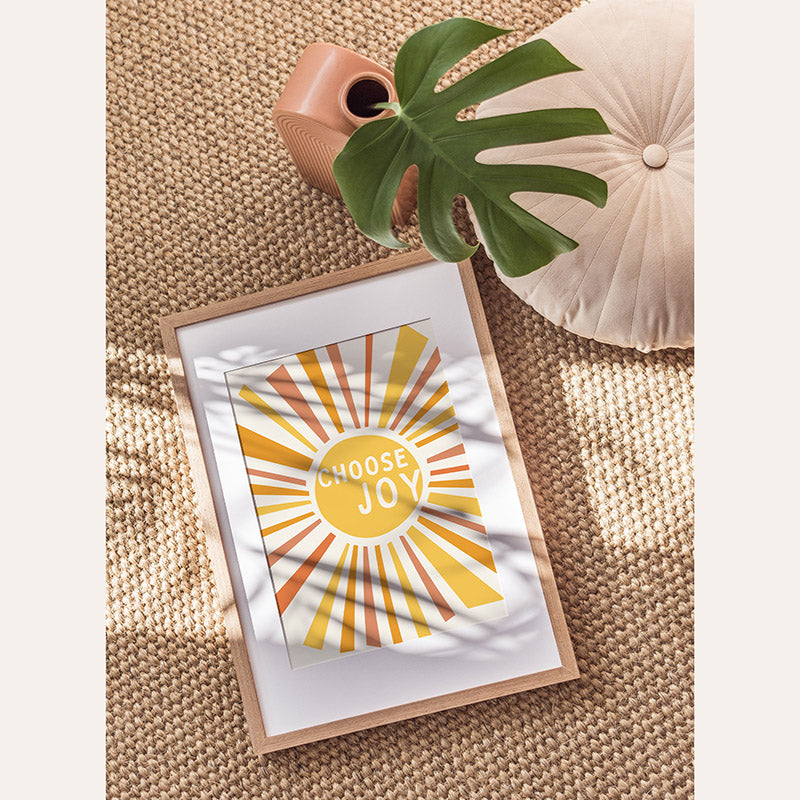 Choose Joy / Framed Print - Sisi And Seb - Framed Prints Sisi And Seb