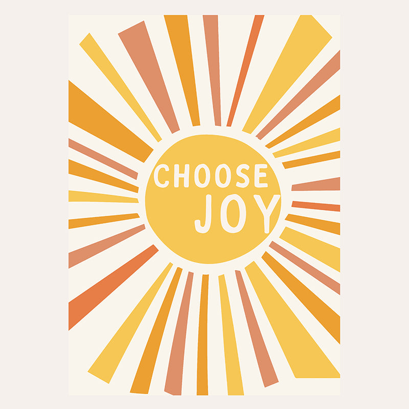 a poster with the words choose joy on it