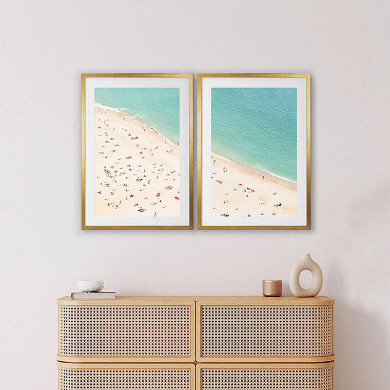 Aerial Beach Set / Framed Prints - Sisi And Seb - Wall Art Sets