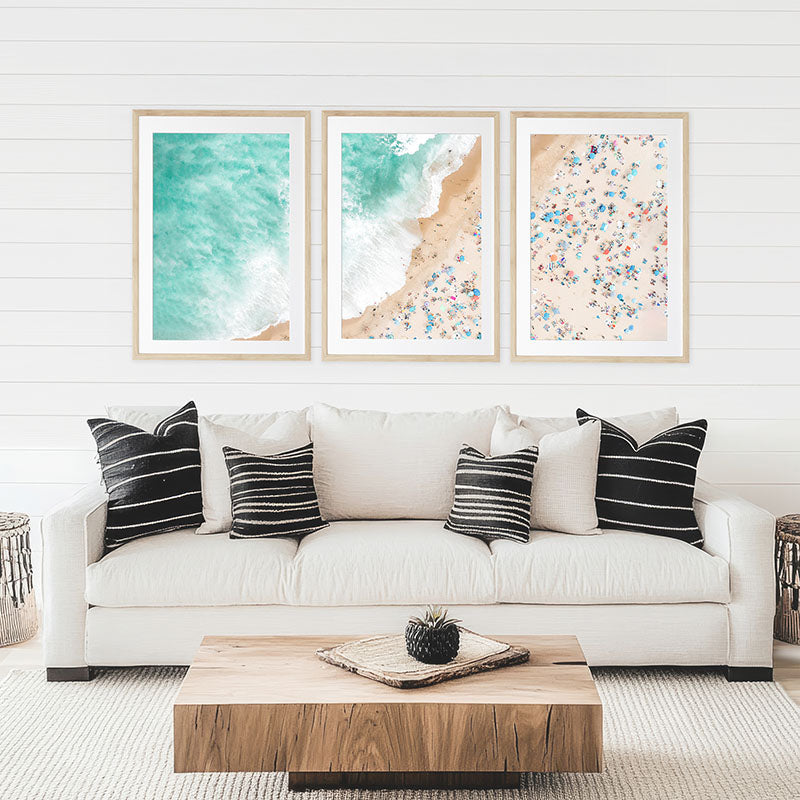 Beach Bliss Triptych Set / Art Prints - Sisi And Seb - Wall Art Sets