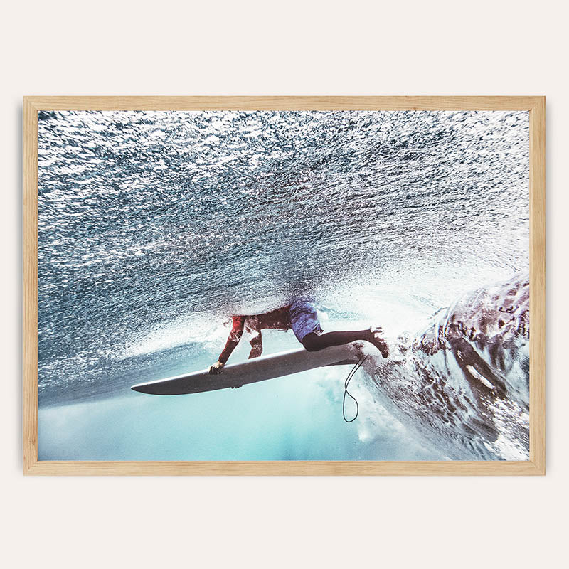 Beneath the Break / Framed Print - Sisi And Seb - Framed Prints