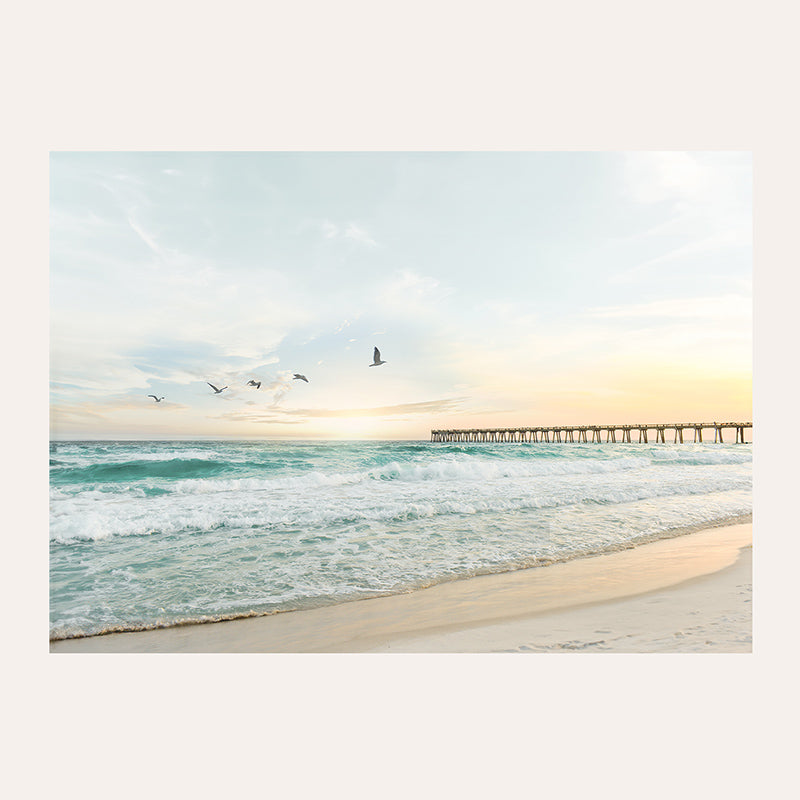 Birds at Pier / Art Print - Sisi And Seb - Art Prints