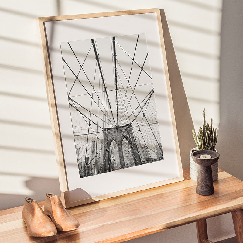 Brooklyn Bridge BW / Art Print - Sisi And Seb - Art Prints