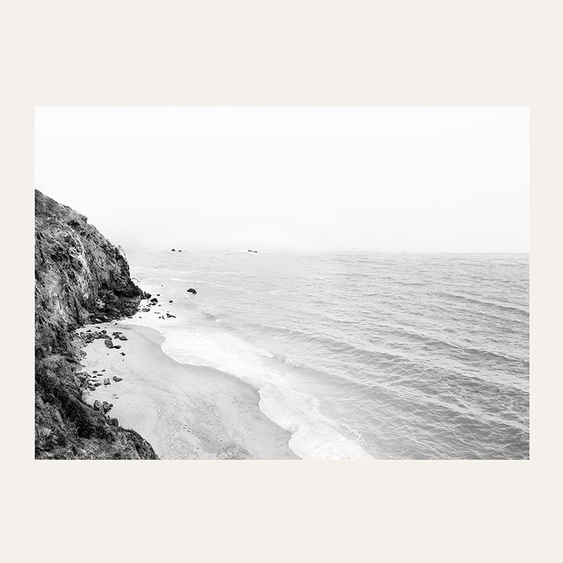 Coast In California BW / Art Print - Sisi And Seb - Art Prints