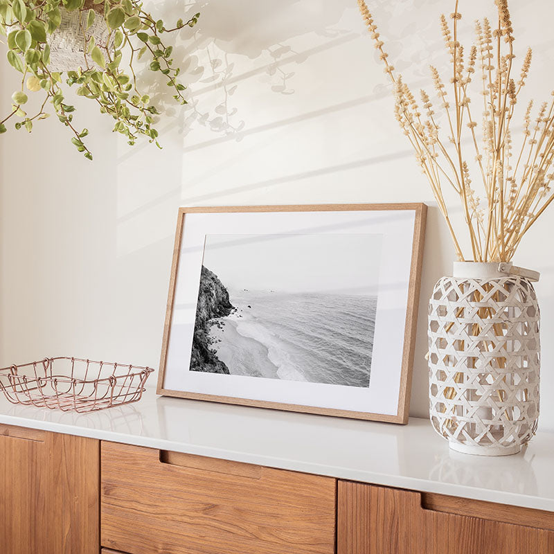 Coast In California BW / Art Print - Sisi And Seb - Art Prints