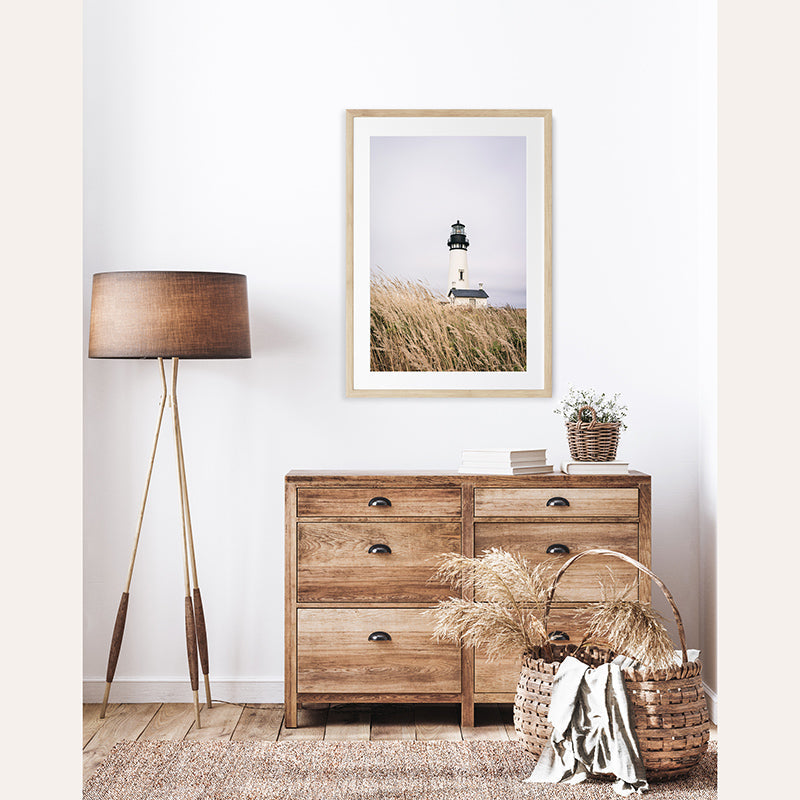 Guiding Lighthouse / Framed Print