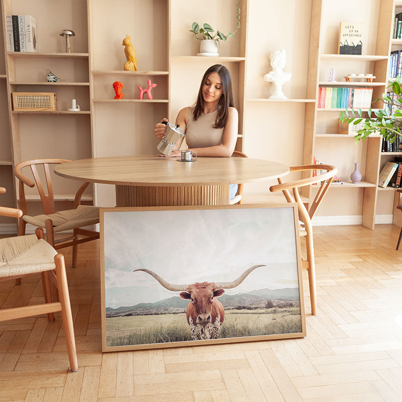 Longhorn Texas / Framed Print - Sisi And Seb - Framed Prints