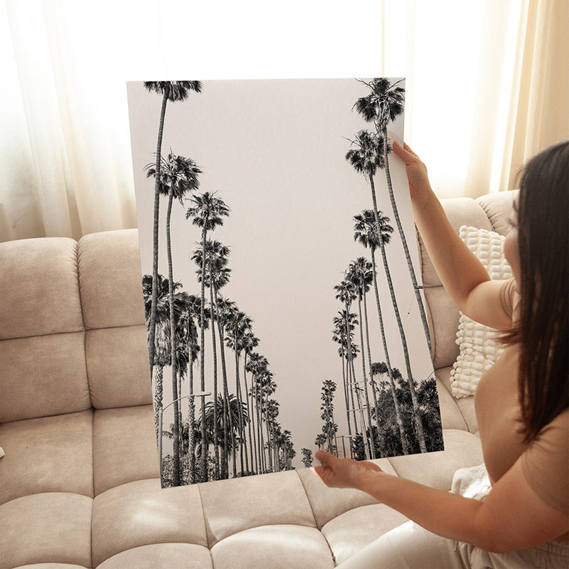 Palm Alley BW / Art Print - Sisi And Seb - Art Prints