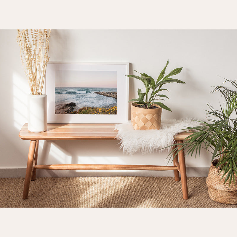 Poppies At The Coast / Framed Print