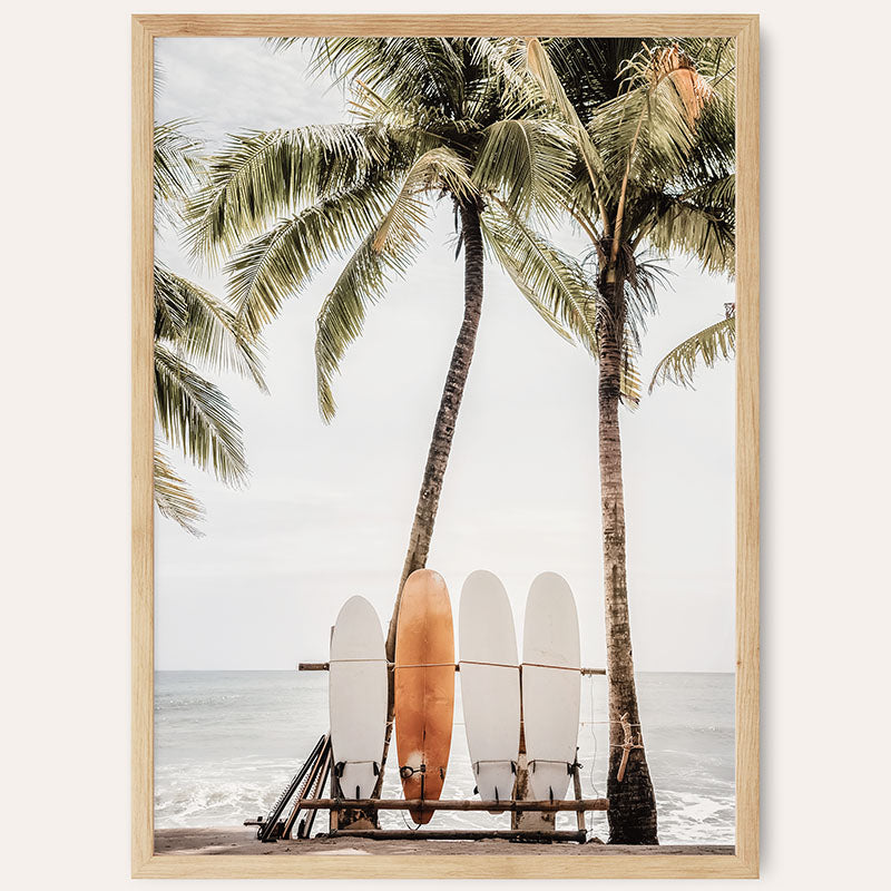 Surfing in Hawaii Vertical / Framed Print - Sisi And Seb - Framed Prints