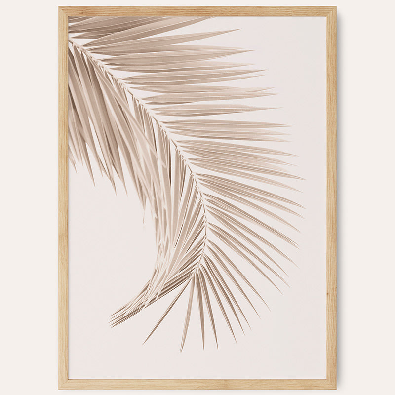 Tan Leaf / Framed Print - Sisi And Seb - Framed Prints