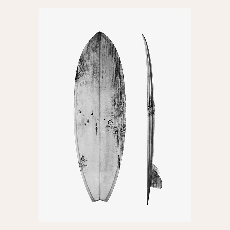 Vintage Surfboard / Art Print - Sisi And Seb - Art Prints