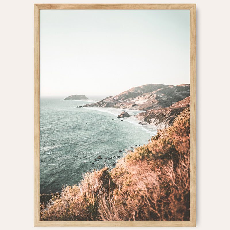 a picture of a beach with a view of the ocean