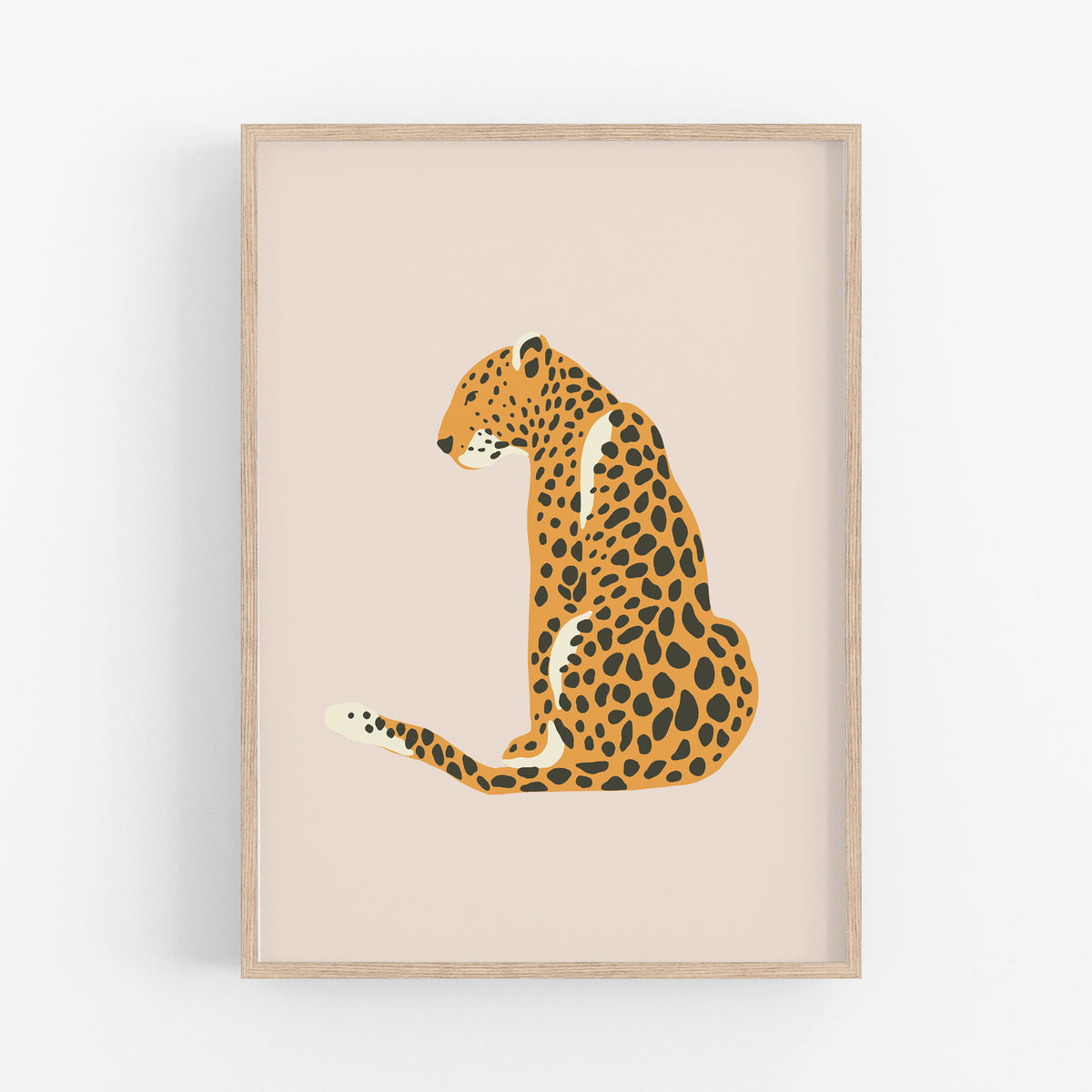Leopard Blush Pink Art Print