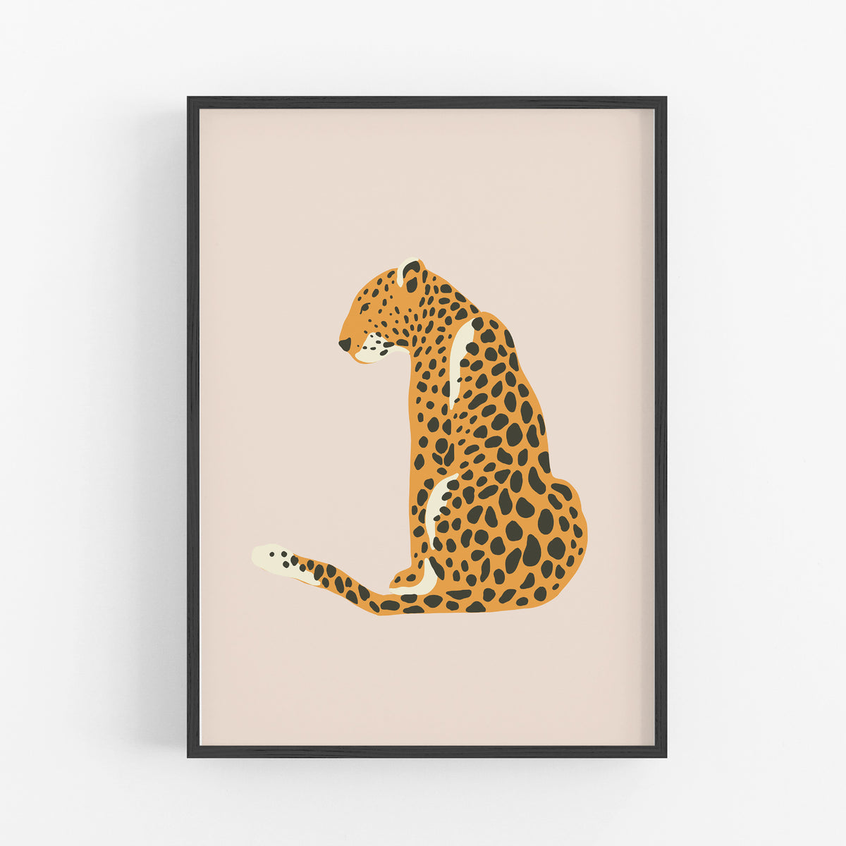 Leopard Blush Pink Art Print