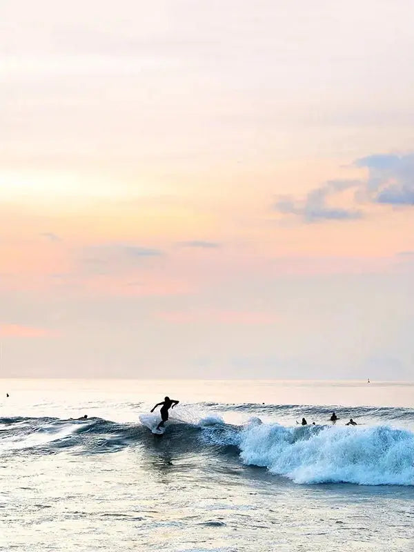 Sunset Surfer Art Print