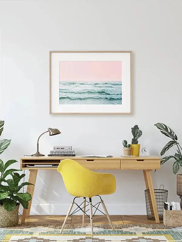 Pink Oceanscape Art Print