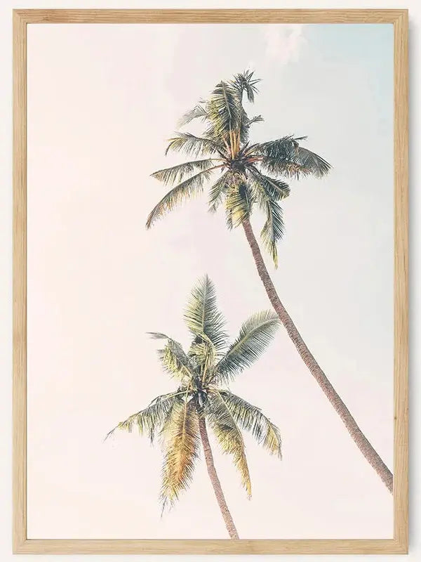 Tropical Trees in Blush /  FRAMED PRINT