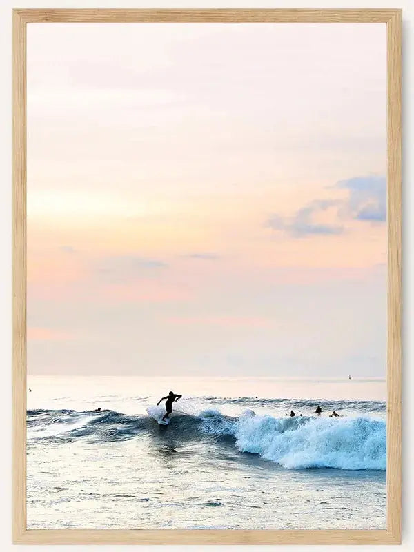 Sunset Surfer /  FRAMED PRINT