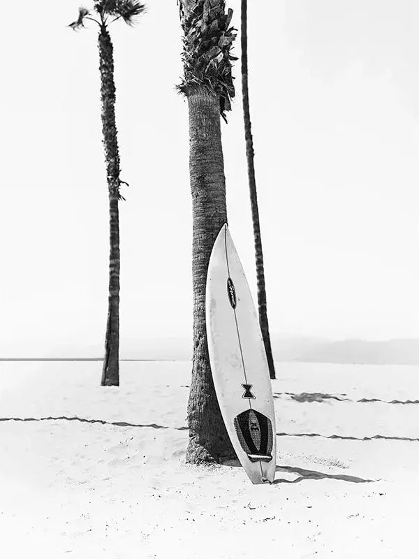 Time to Surf BW Art Print