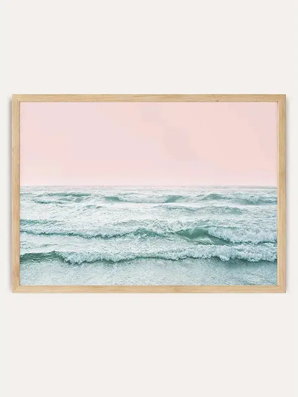 Pink Oceanscape/  FRAMED PRINT