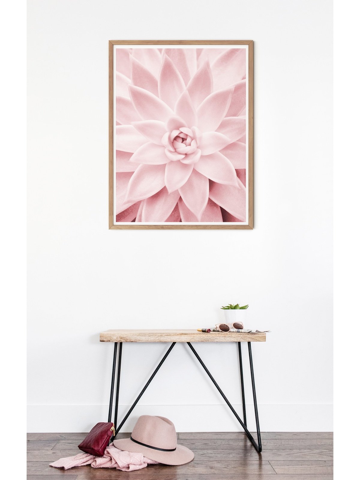 Pink Succulent Art Print